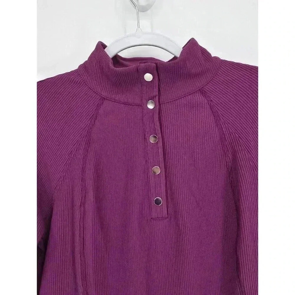 Athleta Purple Long Sleeve Top - Picture 2 of 9